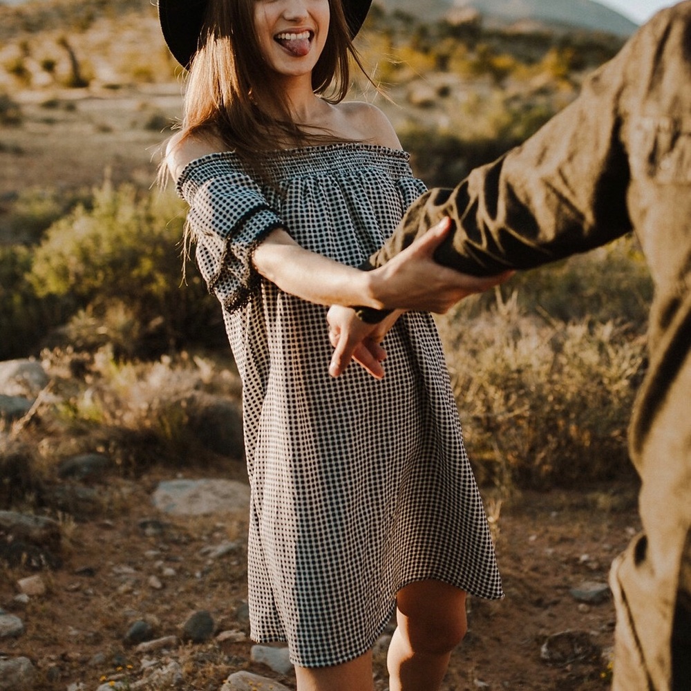 Off the shoulder dress